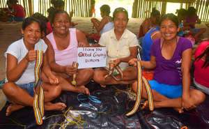 Shushupe group thanking GlobalGiving.Plowden photo