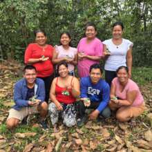 Artisan Facilitators with hummingbird ornaments