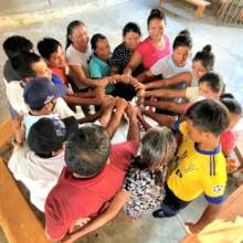 Affirmation thumbs closing at AVP workshop