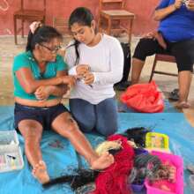 Marianela practicing facilitation skills