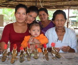 Mirian with 4 generations of artisans