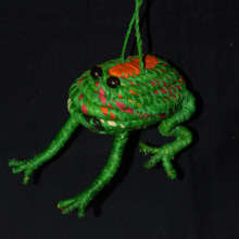 Woven frog ornament from Chino / Plowden-CACE