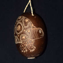 Turtle calabash pod ornament / Plowden-CACE