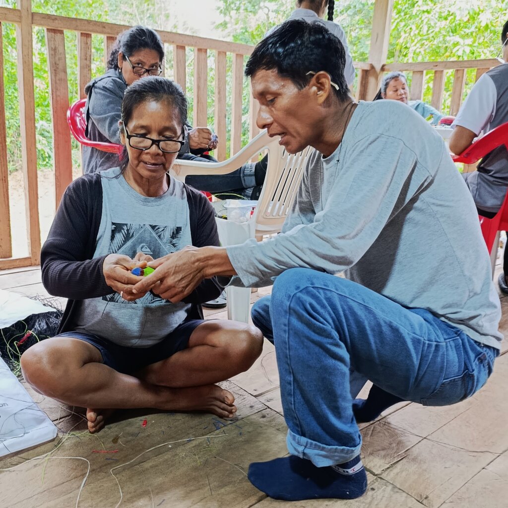 Pablo teaching Ania at advanced workshop