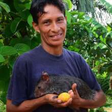 Pablo and his pet agouti
