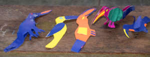 First round of toucans made by individual artisans