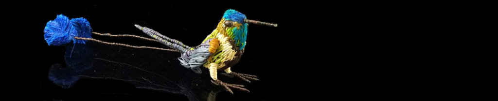Marvelous spatule tail hummingbird ornament