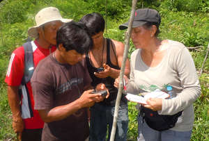 CACE GPS training with Bora natives. Plowden/CACE