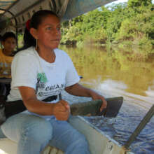 Yully paddling disabled motor boat with floorboard
