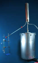 Stainless steel distillation unit. Heart Magic