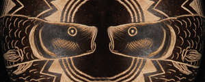 Paiche fish ornament montage. C. Plowden/CACE