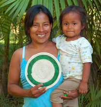 Bora artisan and baby with Amazon hot pad