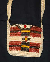 Handmade Amazon palm fiber mini-purse with strap