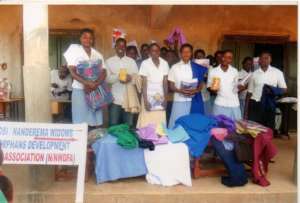 Receiving school supplies and uniforms