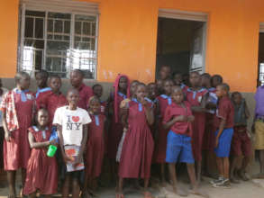 Children at Kavule school supported by project