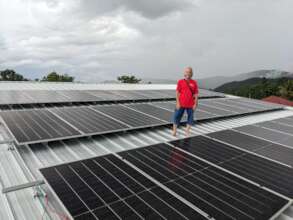 Standing beside my biggest array ever!