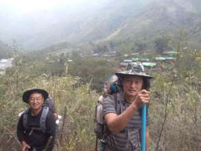 Climbing to the remote villages