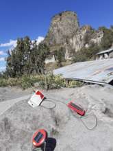 A solar lantern kit seen near Lalibella