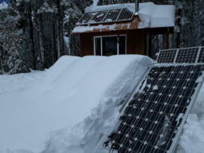 Zero output due to 8" of snow on leftside panels