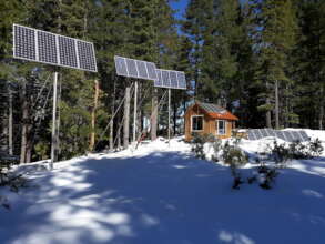 High output from these panels in freezing temps