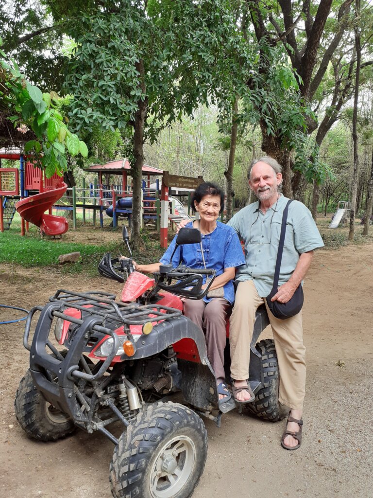 With the Prateep founder's sister and her ATV!