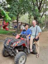 With the Prateep founder's sister and her ATV!