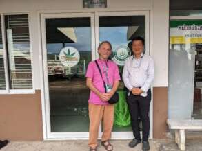 Myself with the Worm King of Mae Jo University