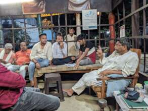 Praveen explaining his philosophy at the farm