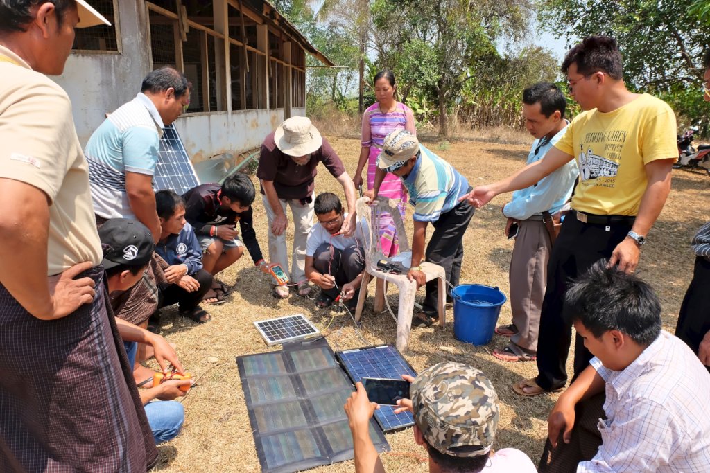 The solar water pump is always a crowd pleaser!
