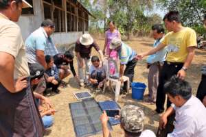 The solar water pump is always a crowd pleaser!