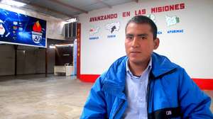 Jose Antonio, a participant being interviewed