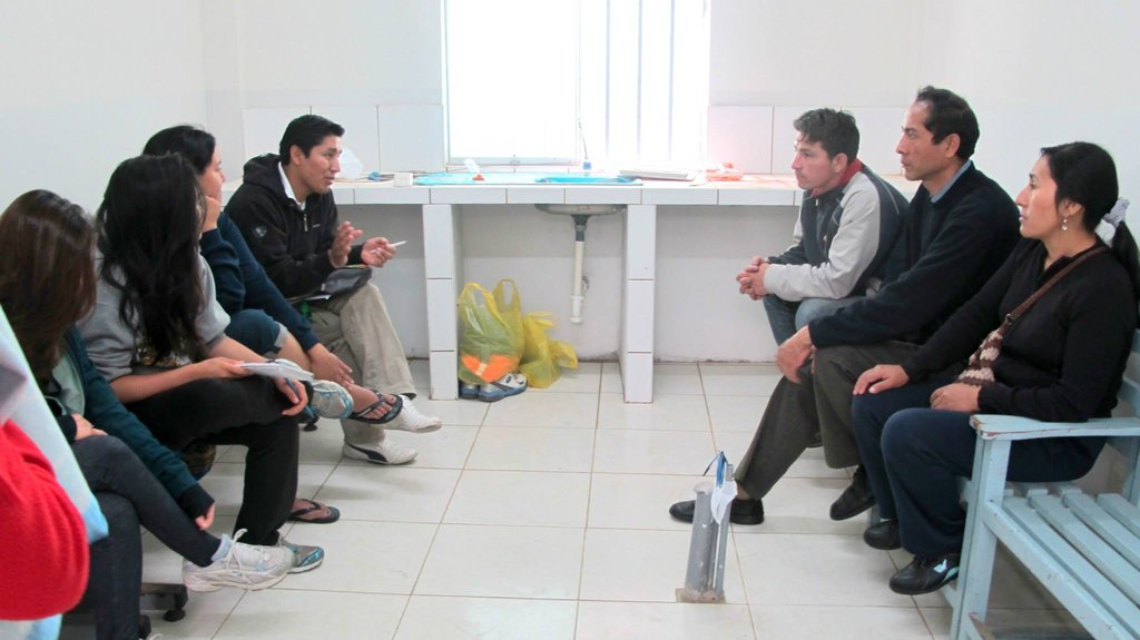 Staff and patients