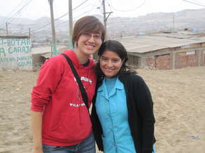 Cindy with Health Worker from Centro Mi Peru