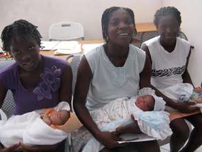 3 new moms and babies