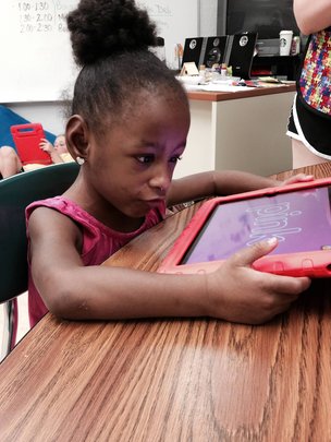 'The iPad keeps my daughter engaged and learning.'