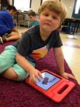 Learning about colors on an iPad is fun!!