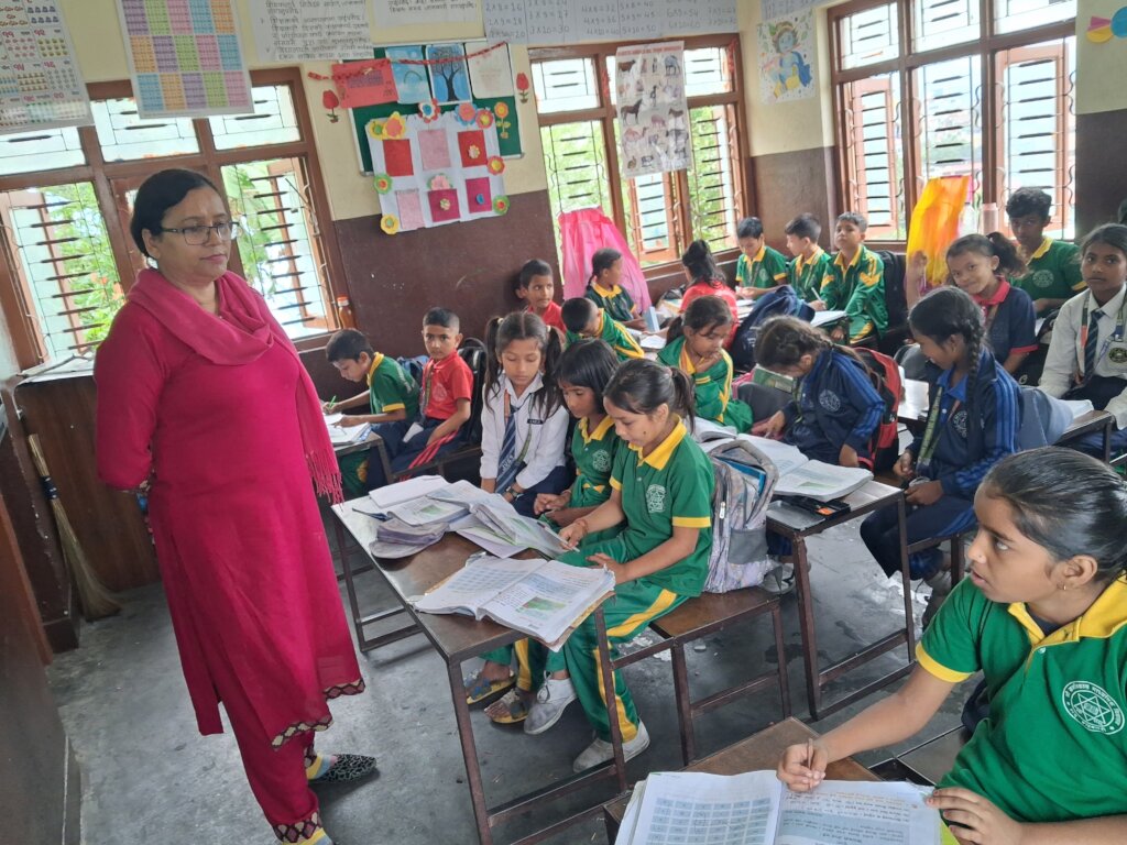 Students attending revision class