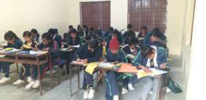 Kids attending final exam