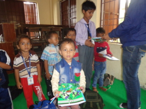 CDC Nepal Distributing stationery