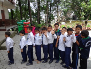 Students giving a pose for photograph