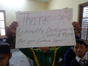They thanking us by play card