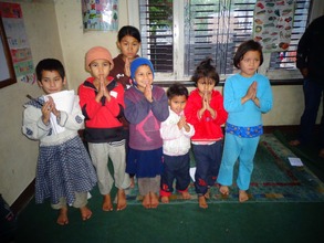 Little kids at the orphanage