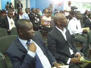 Participants listening attentively