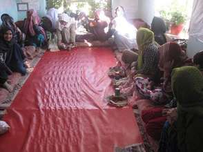 Women participating in Producer Orientation