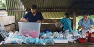 Setting up our mobile pharmacy