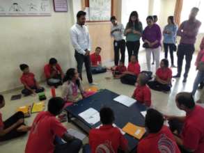 Volunteers of Happy Faces @ Sankalp