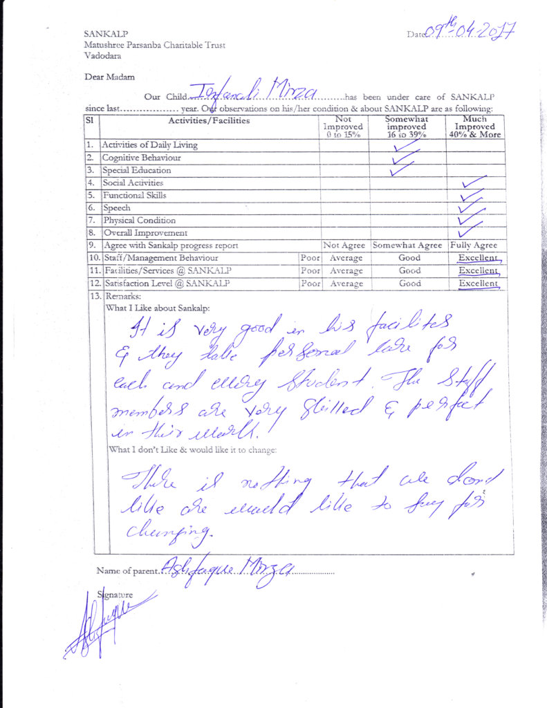 Parent Feedback