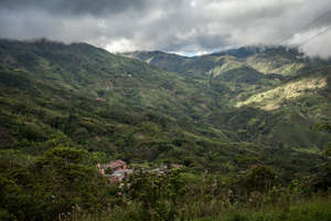 The Village between the mountains