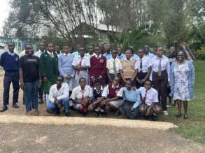 High school students at the centre