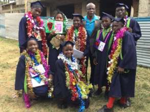 Students and the head teacher